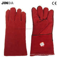 Перчатки для промышленной сварки кожи (L013)